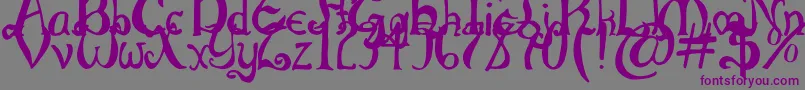 ThrorianCommonface Font – Purple Fonts on Gray Background