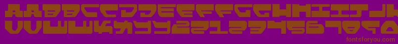 Loveladies Font – Brown Fonts on Purple Background