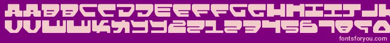 Loveladies Font – Pink Fonts on Purple Background