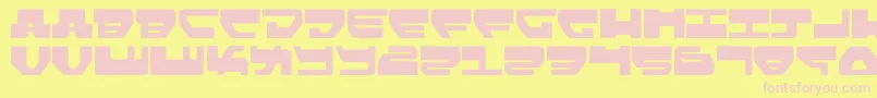 Loveladies Font – Pink Fonts on Yellow Background