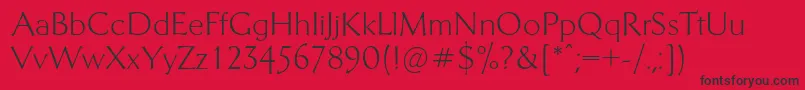Telingaterdisplayc Font – Black Fonts on Red Background