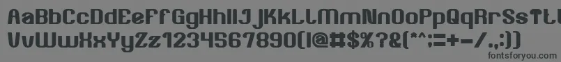 フォントAgeOfAwakeningBold – 黒い文字の灰色の背景