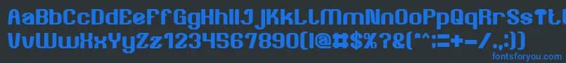 AgeOfAwakeningBold Font – Blue Fonts on Black Background