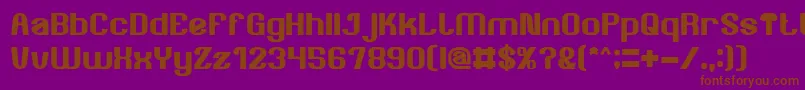 AgeOfAwakeningBold Font – Brown Fonts on Purple Background