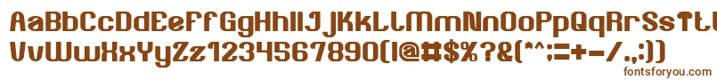 Шрифт AgeOfAwakeningBold – коричневые шрифты на белом фоне