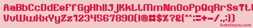 AgeOfAwakeningBold Font – Red Fonts on Pink Background