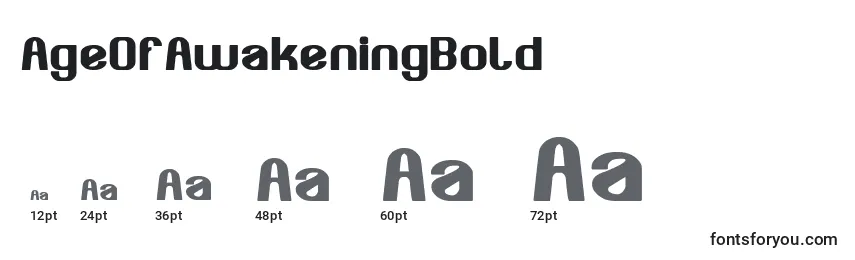 AgeOfAwakeningBold Font Sizes