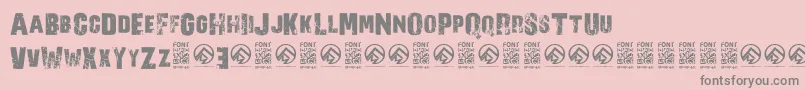 Шрифт NorverenceRegular – серые шрифты на розовом фоне