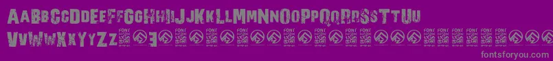 Шрифт NorverenceRegular – серые шрифты на фиолетовом фоне