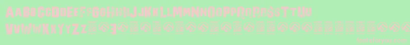 NorverenceRegular Font – Pink Fonts on Green Background