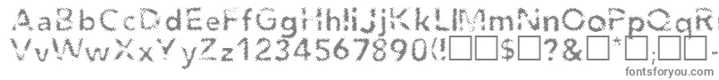 フォントAgendaRegular – 白い背景に灰色の文字