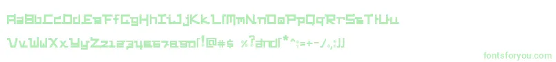 FunkyChunky Font – Green Fonts on White Background