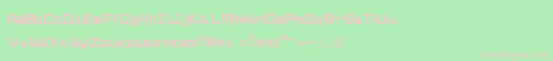 FunkyChunky Font – Pink Fonts on Green Background