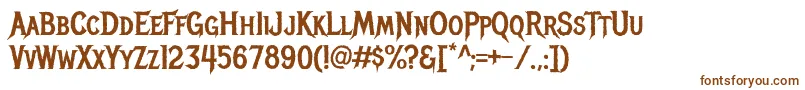 MetalmaniaRegular Font – Brown Fonts