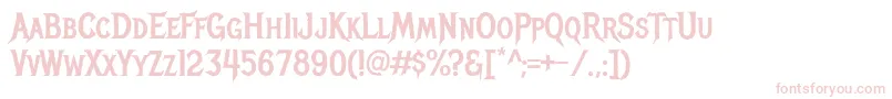 MetalmaniaRegular Font – Pink Fonts on White Background