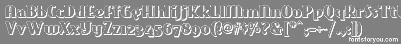 East Market Two Nf Font – White Fonts on Gray Background