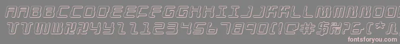 Droidlover3Dei Font – Pink Fonts on Gray Background