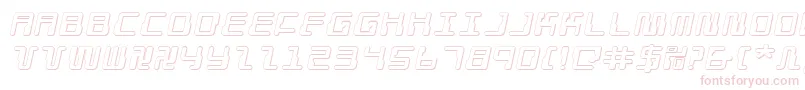 Droidlover3Dei Font – Pink Fonts on White Background
