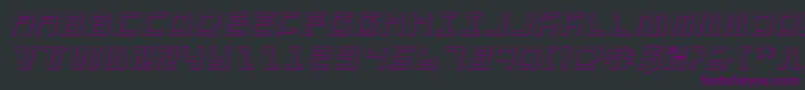 Droidlover3Dei Font – Purple Fonts on Black Background