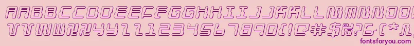 Droidlover3Dei Font – Purple Fonts on Pink Background