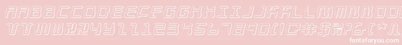 Droidlover3Dei Font – White Fonts on Pink Background