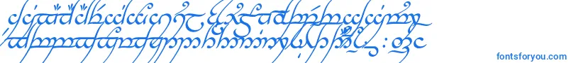 Шрифт TengwarAnnatarItalic – синие шрифты