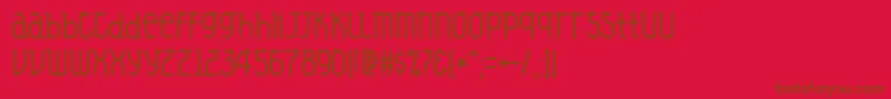Veysel Font – Brown Fonts on Red Background