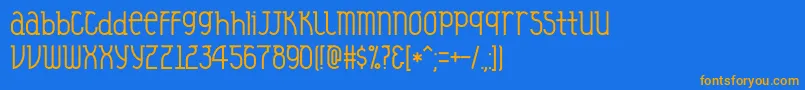 Подробнее о шрифте Veysel Шрифт Veysel – оранжевые шрифты на синем фоне