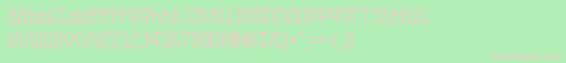 Veysel Font – Pink Fonts on Green Background