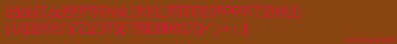 Veysel Font – Red Fonts on Brown Background