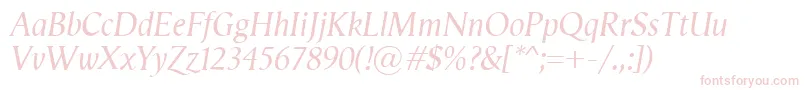 VegaAntikvaItalic Font – Pink Fonts
