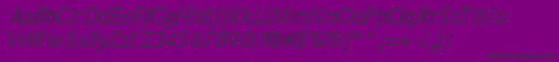 QuintessencesskItalic Font – Black Fonts on Purple Background