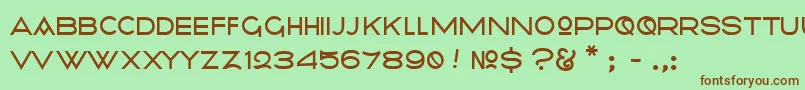Radiometry Font – Brown Fonts on Green Background