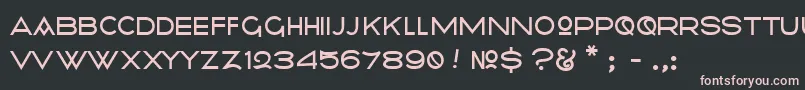 Radiometry Font – Pink Fonts on Black Background