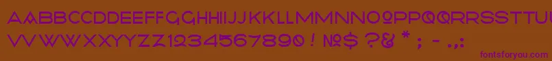 Radiometry Font – Purple Fonts on Brown Background