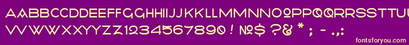 Radiometry Font – Yellow Fonts on Purple Background