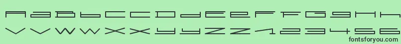 SlurpRegular Font – Black Fonts on Green Background