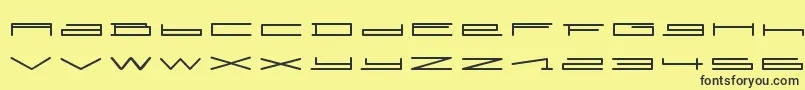SlurpRegular Font – Black Fonts on Yellow Background