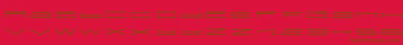 SlurpRegular Font – Brown Fonts on Red Background