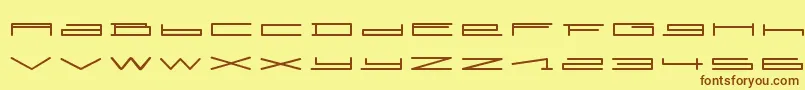 SlurpRegular Font – Brown Fonts on Yellow Background