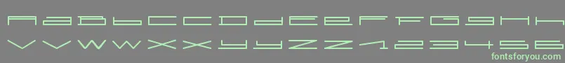 Czcionka SlurpRegular – zielone czcionki na szarym tle