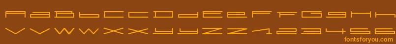 Lisätietoja SlurpRegular-fontista SlurpRegular-fontti – oranssit fontit ruskealla taustalla