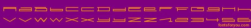 Шрифт SlurpRegular – оранжевые шрифты на фиолетовом фоне