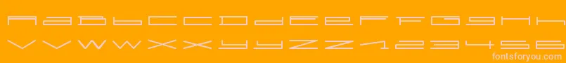 SlurpRegular Font – Pink Fonts on Orange Background
