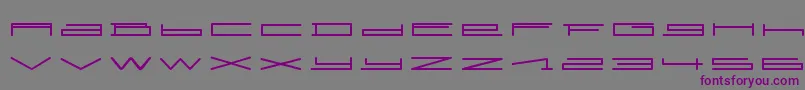 SlurpRegular-Schriftart – Violette Schriften auf grauem Hintergrund