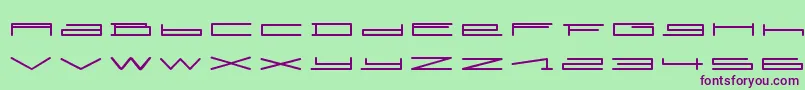SlurpRegular Font – Purple Fonts on Green Background