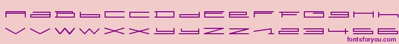 SlurpRegular Font – Purple Fonts on Pink Background