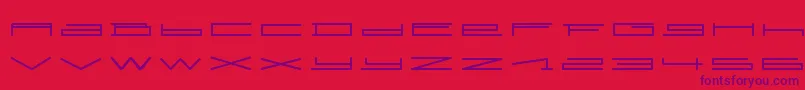 SlurpRegular Font – Purple Fonts on Red Background