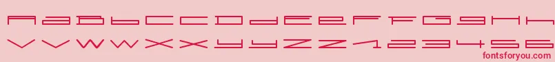 フォントSlurpRegular – ピンクの背景に赤い文字