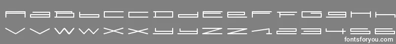 フォントSlurpRegular – 灰色の背景に白い文字
